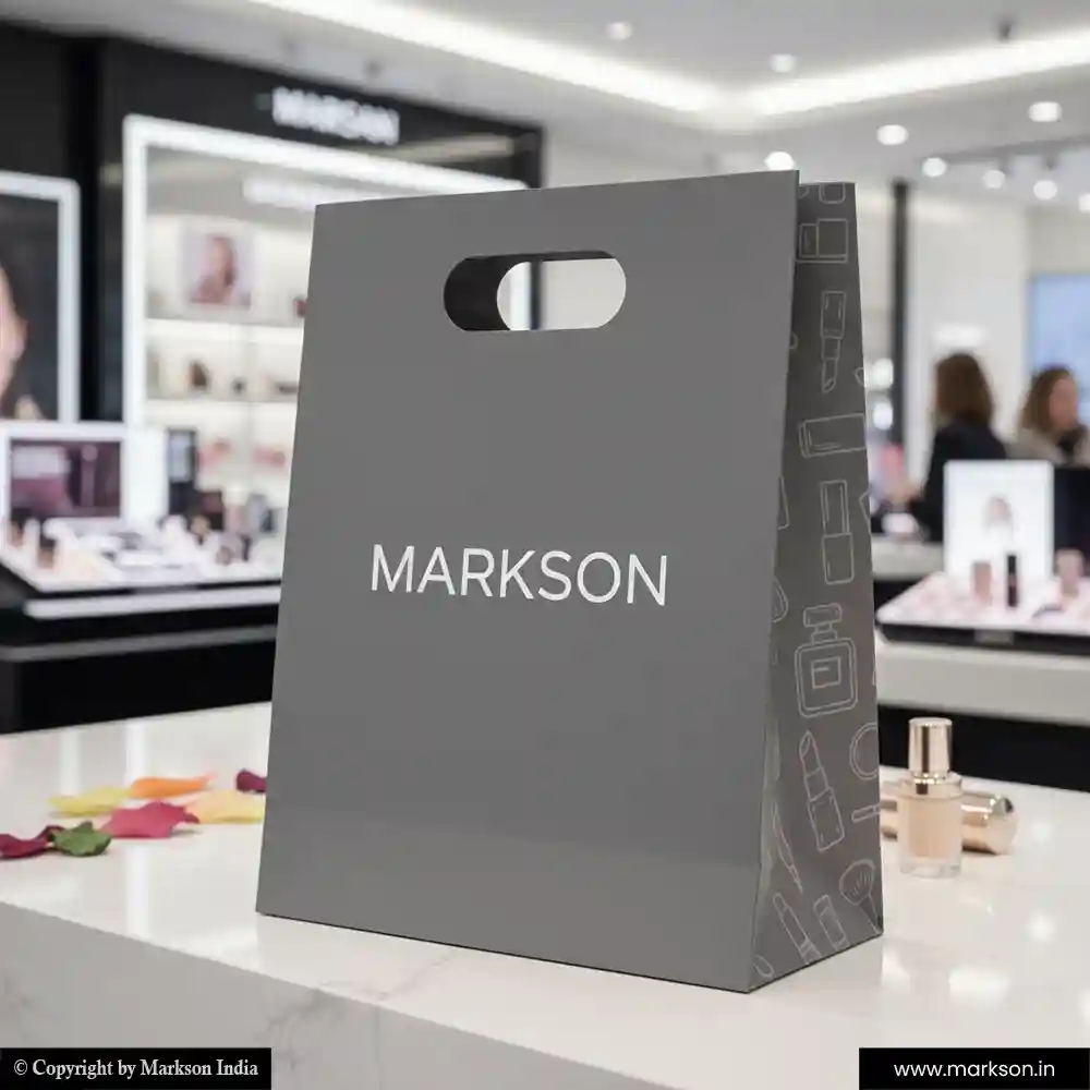 Buy A5 Paper Bags with Die Cut Handle Designing Near Me Markson India
