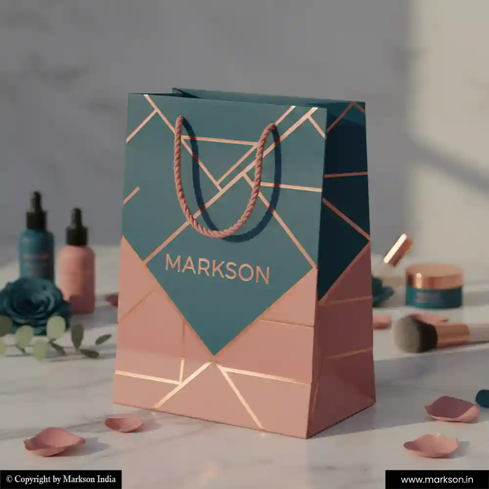 Buy Cosmetic Paper Bags with Rope Handle Designing Near Me Markson India