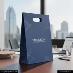 Custom Paper Bags With Die Cut Handle 2 Buy Custom Paper Bags With Die Cut Handle Designing Near Me Markson India