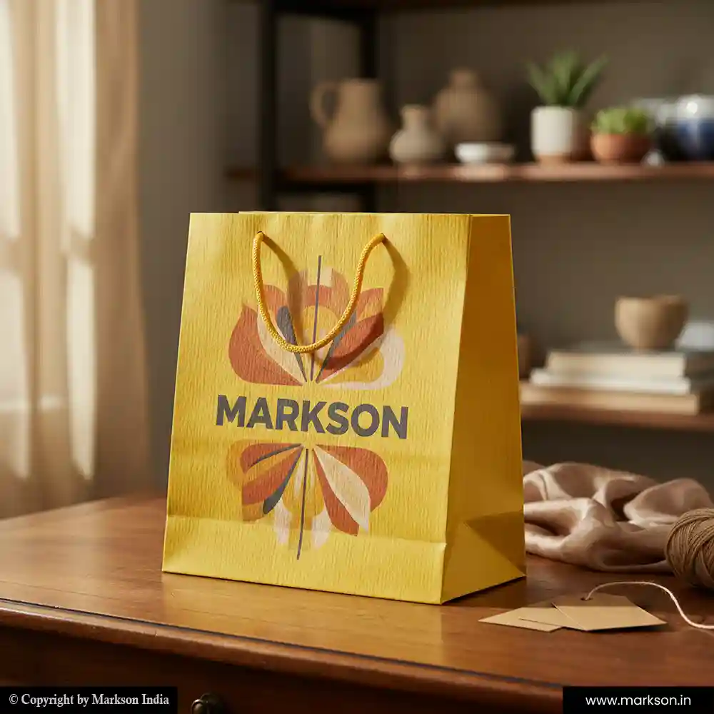 Buy Gift Paper Bags with Cotton Rope Handle Designing Near Me Markson India