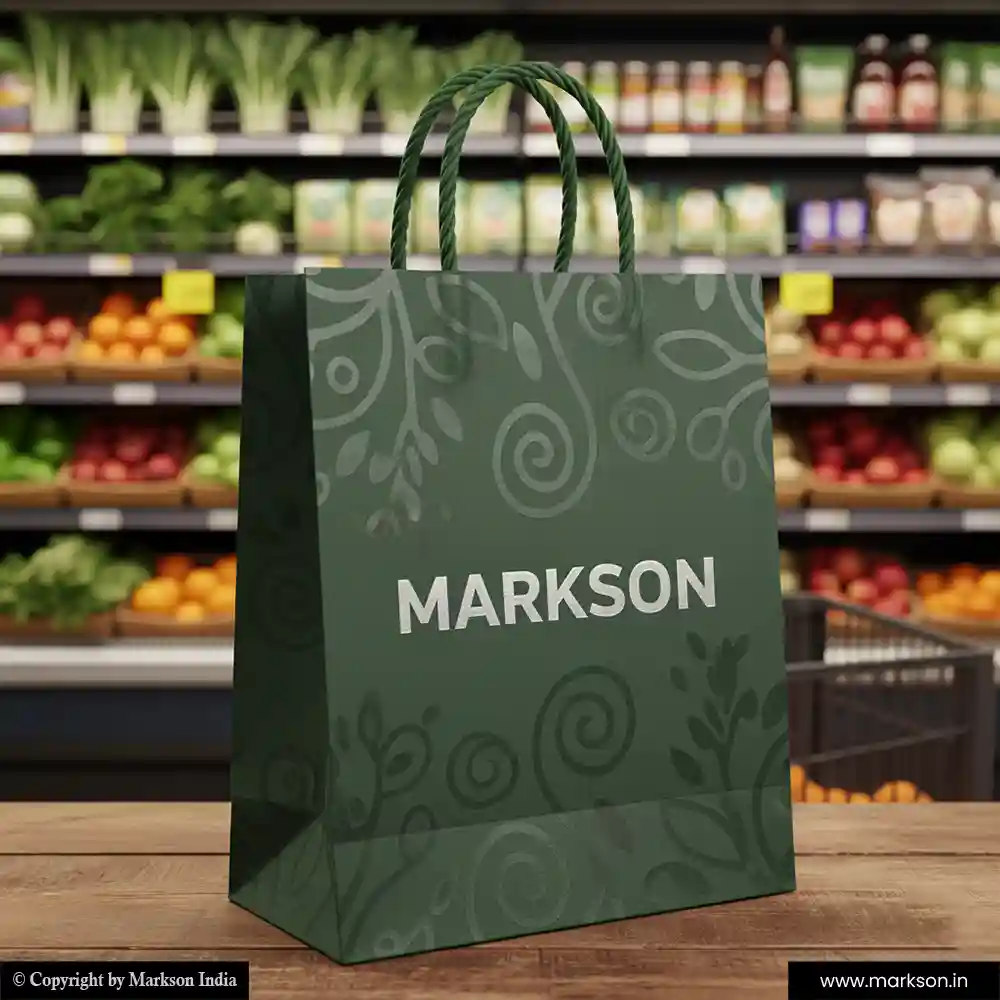 Buy Laminated Paper Bags with Twisted PP Handle Designing Near Me Markson India