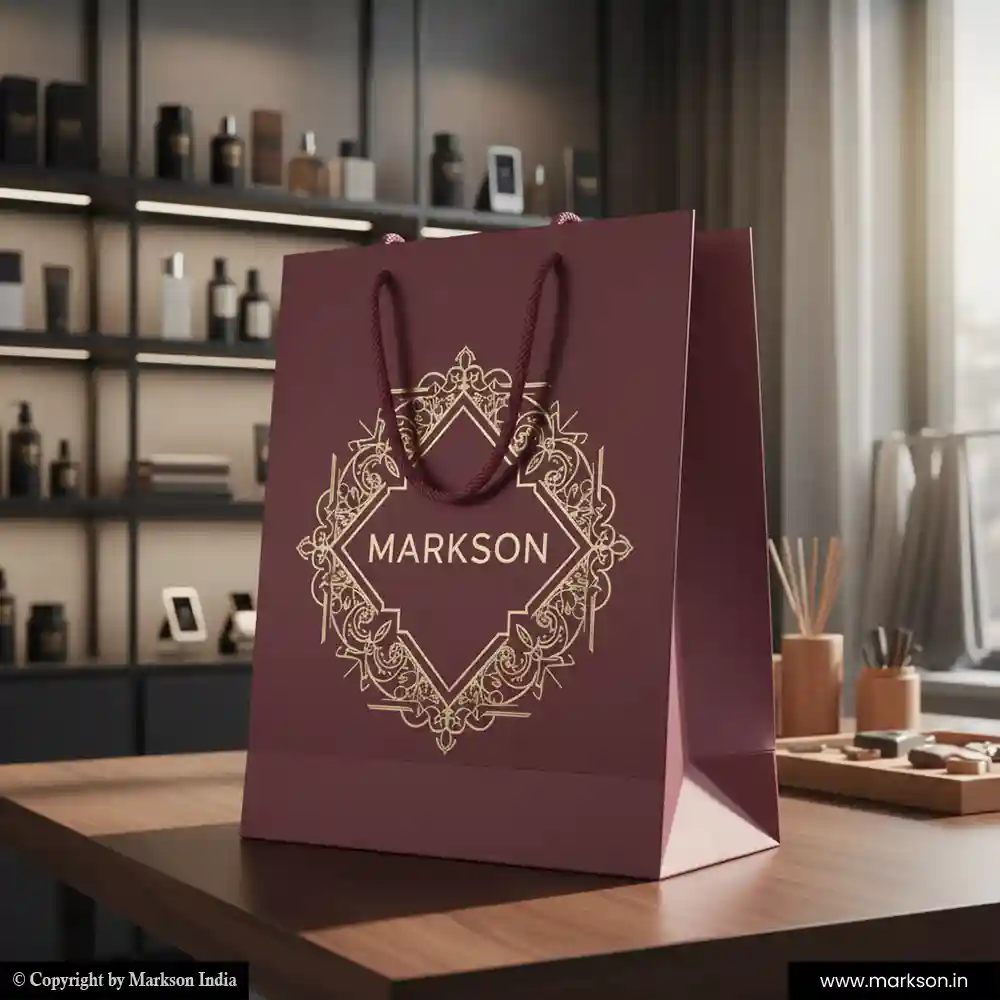 Buy Personalised Paper Bags with Cotton Rope Handle Designing Near Me Markson India