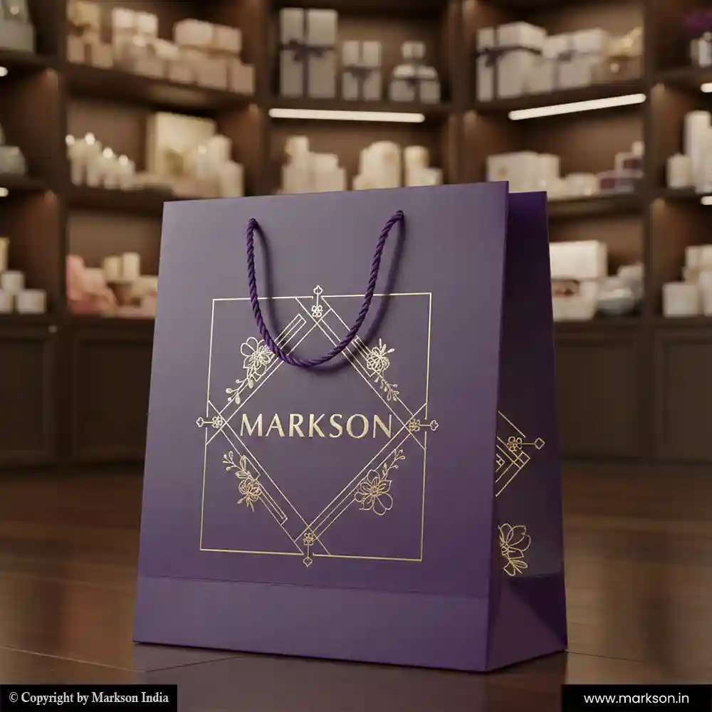 Buy Premium Cotton Rope Paper Bags Designing Near Me Markson India