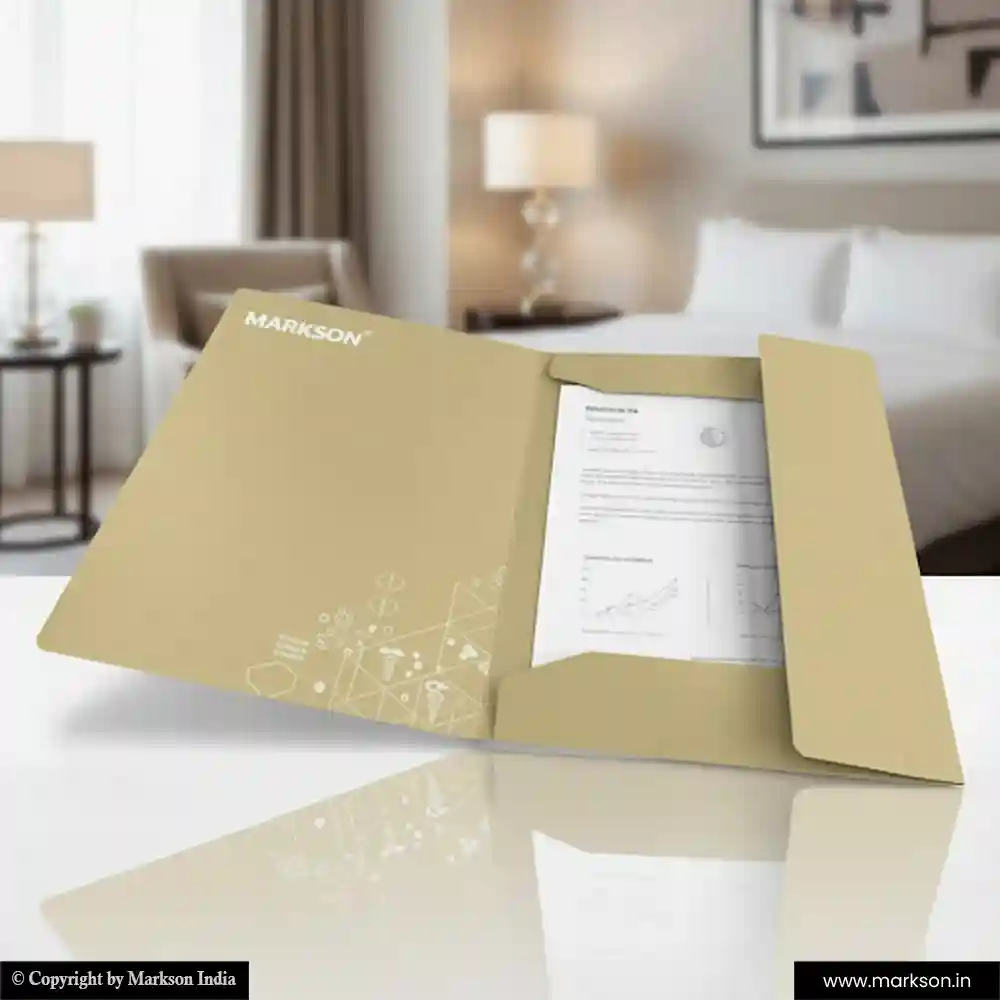 Buy Presentation File Folders with Three Flap Best Price Markson India