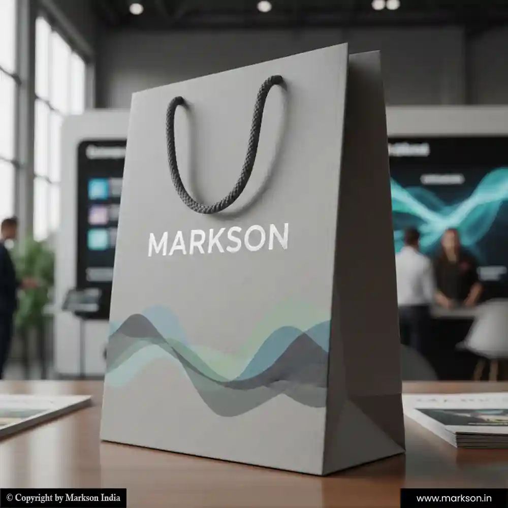 Buy Promational Paper Bags With Cotton Rope Handle Designing Near Me Markson India