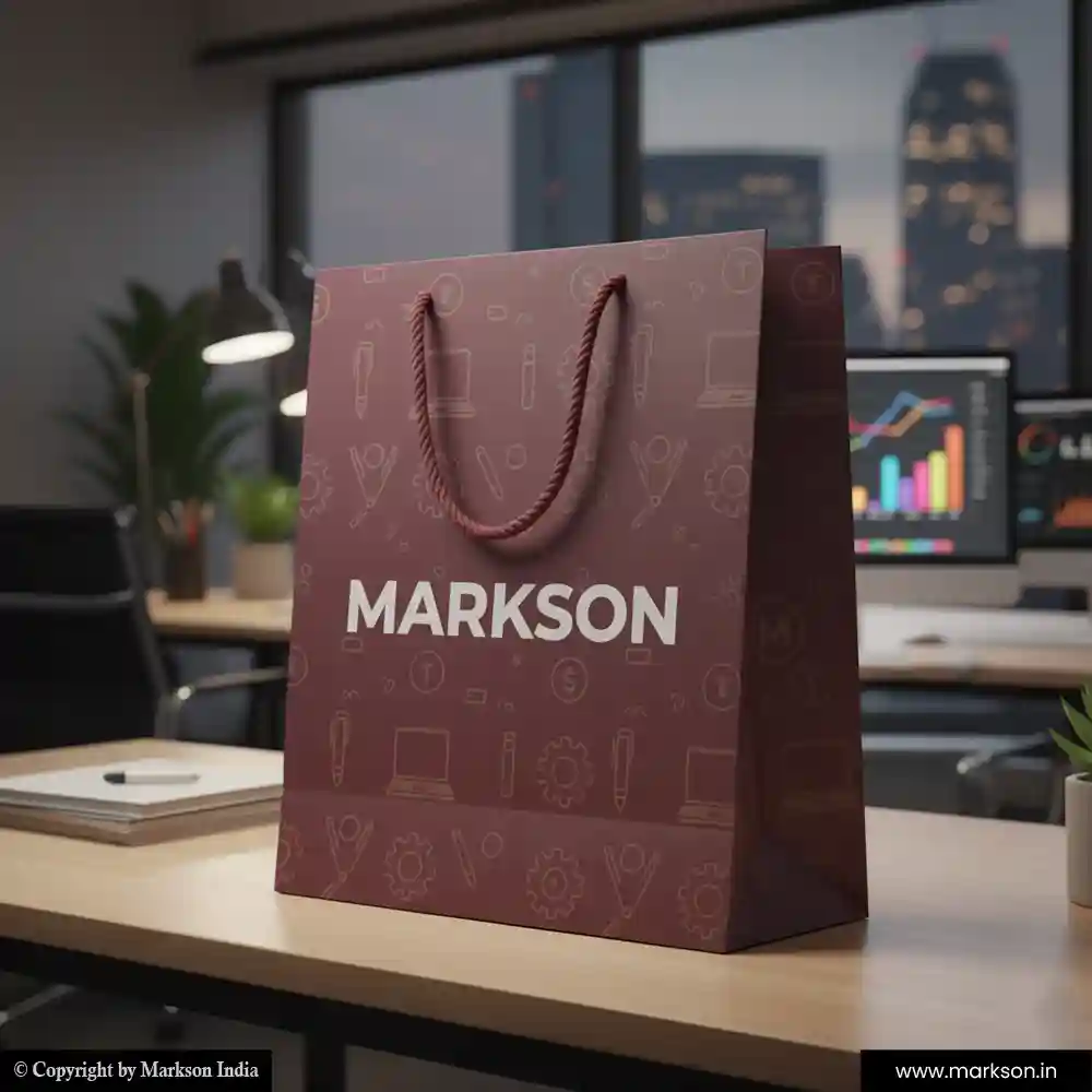 Buy Promational Paper Bags with Rope Handle Designing Near Me Markson India