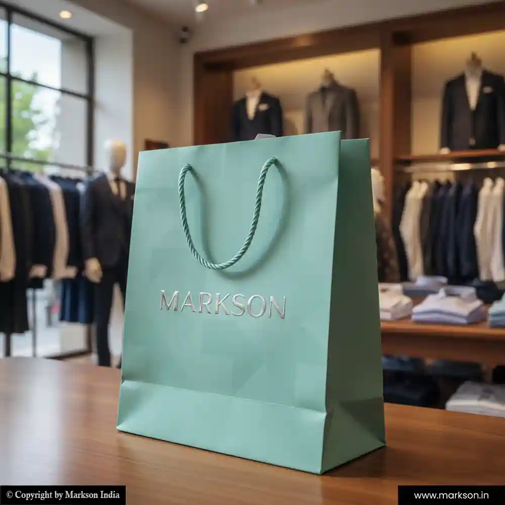 Buy Shopping Paper Bags with Twisted PP Handle Designing Near Me Markson India