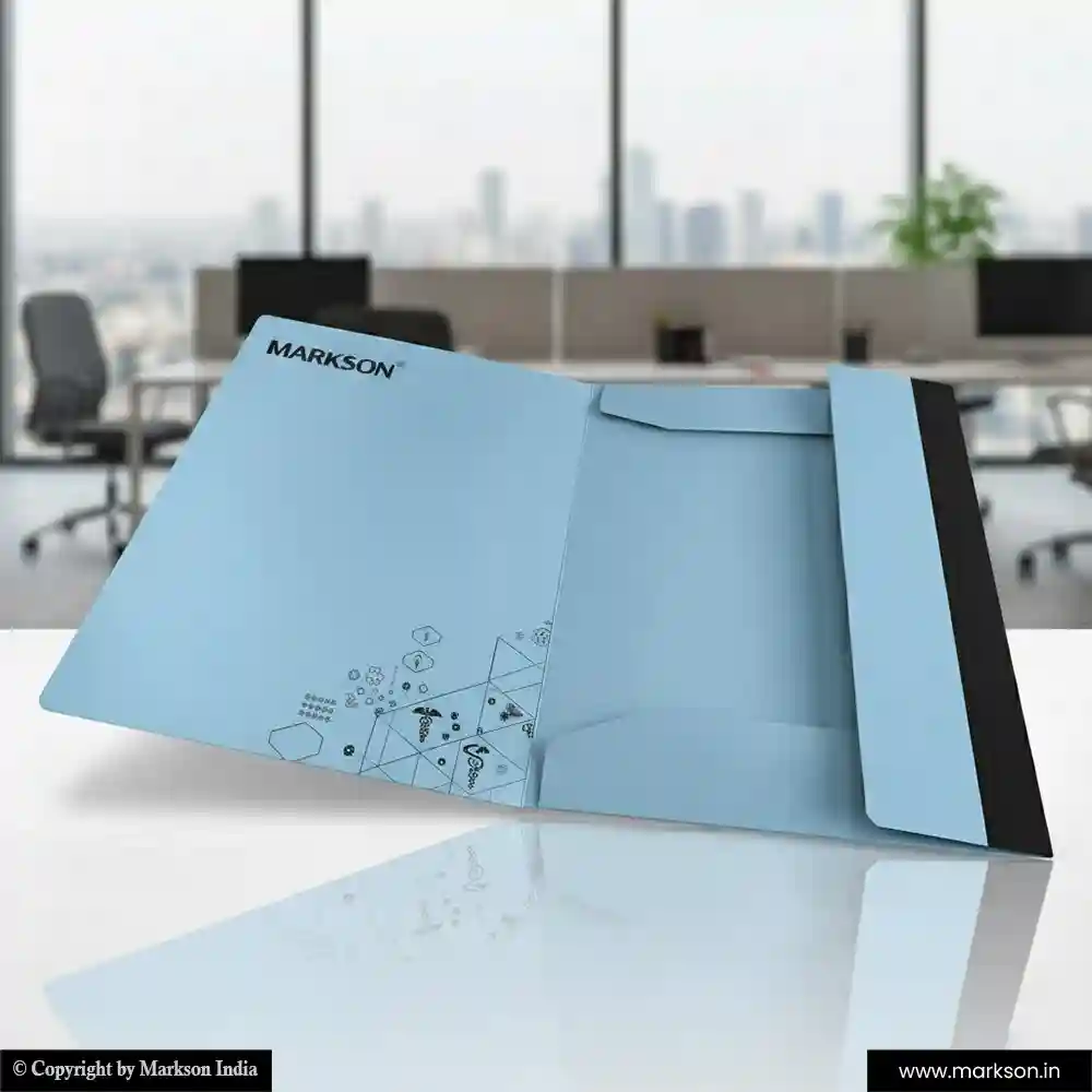 Free Corporate File Folders with Three Flap Latest Designs Markson India