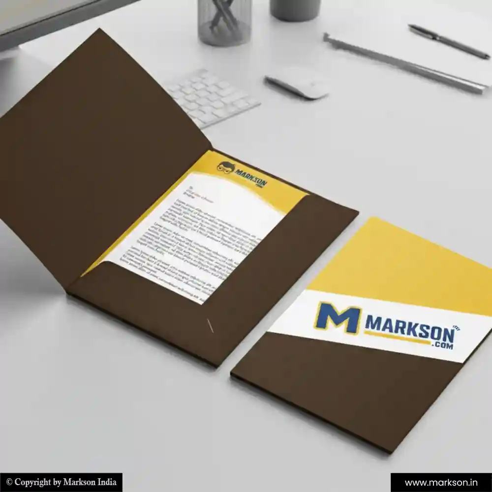 Free Office File Folders with Two Flap Latest Designs Markson India