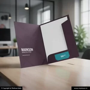 Free Personlized File Folders with Two Flap Latest Designs Markson India