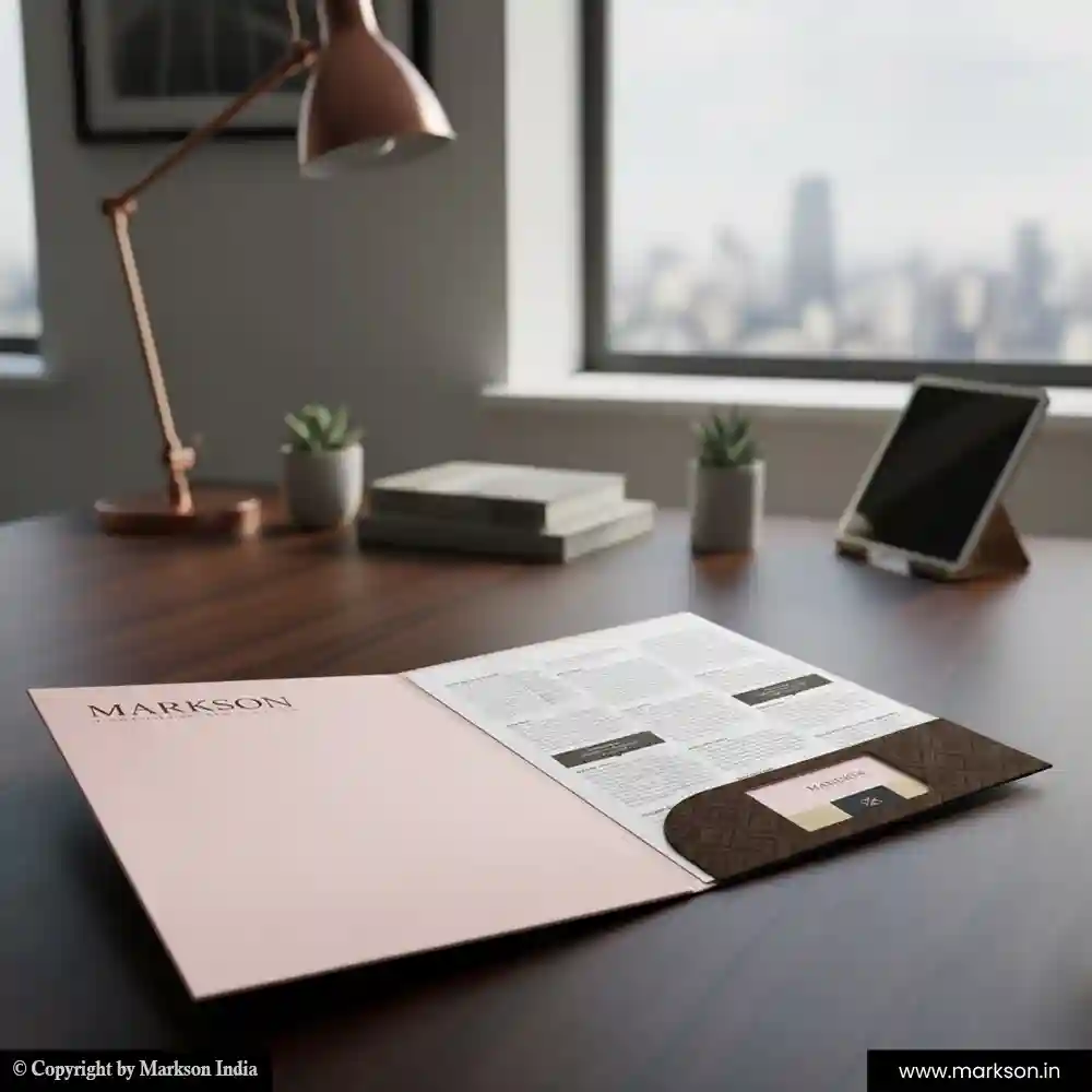 Free Presentation File Folders with Single Pocket Latest Designs Markson India