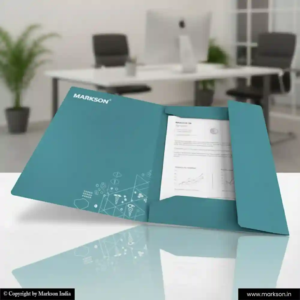 Free Standard File Folders with Three Flap Latest Designs Markson India