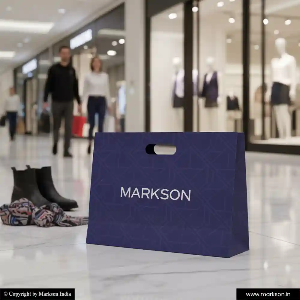 New A3 Paper Bags with Die Cut Handle Printing Online Markson India