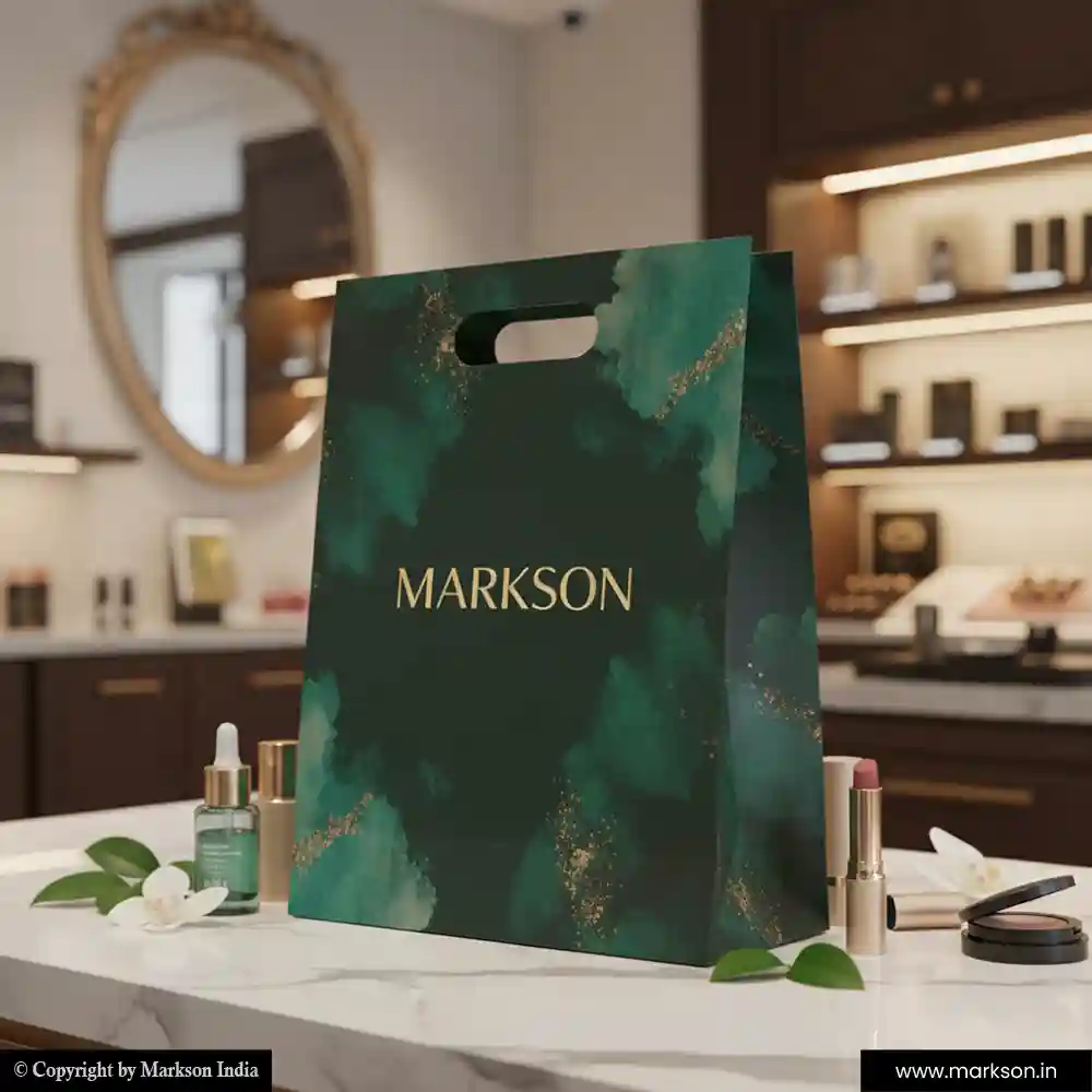 New A4 Paper Bags with Die Cut Handle Printing Online Markson India