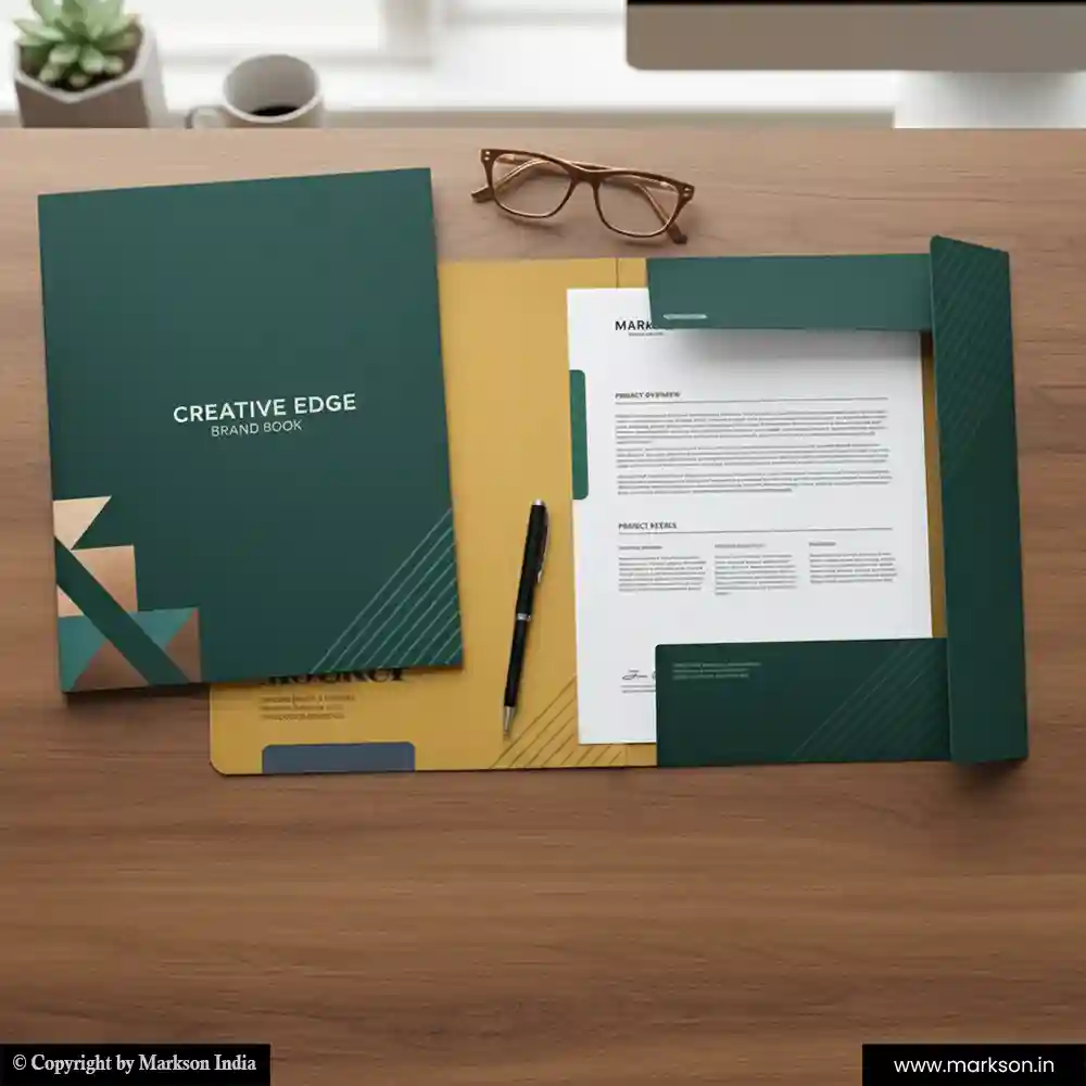 New Certificate File Folders with Three Flap Templeat Free Designs Markson India