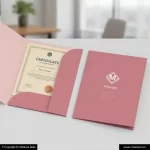 New Certificate File Folders With Two Flap Templeat Free Designs Markson India