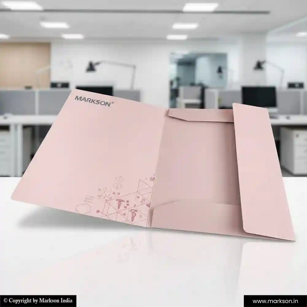 New Client File Folders with Three Flap Templeat Free Designs Markson India