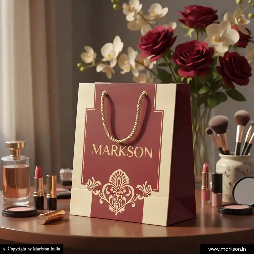 New Cosmetic Paper Bags with Rope Handle Latest Price Markson India