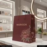 Cosmetic Paper Bags With Twisted Pp Handle 3 New Cosmetic Paper Bags With Twisted Pp Handle Printing Online Markson India