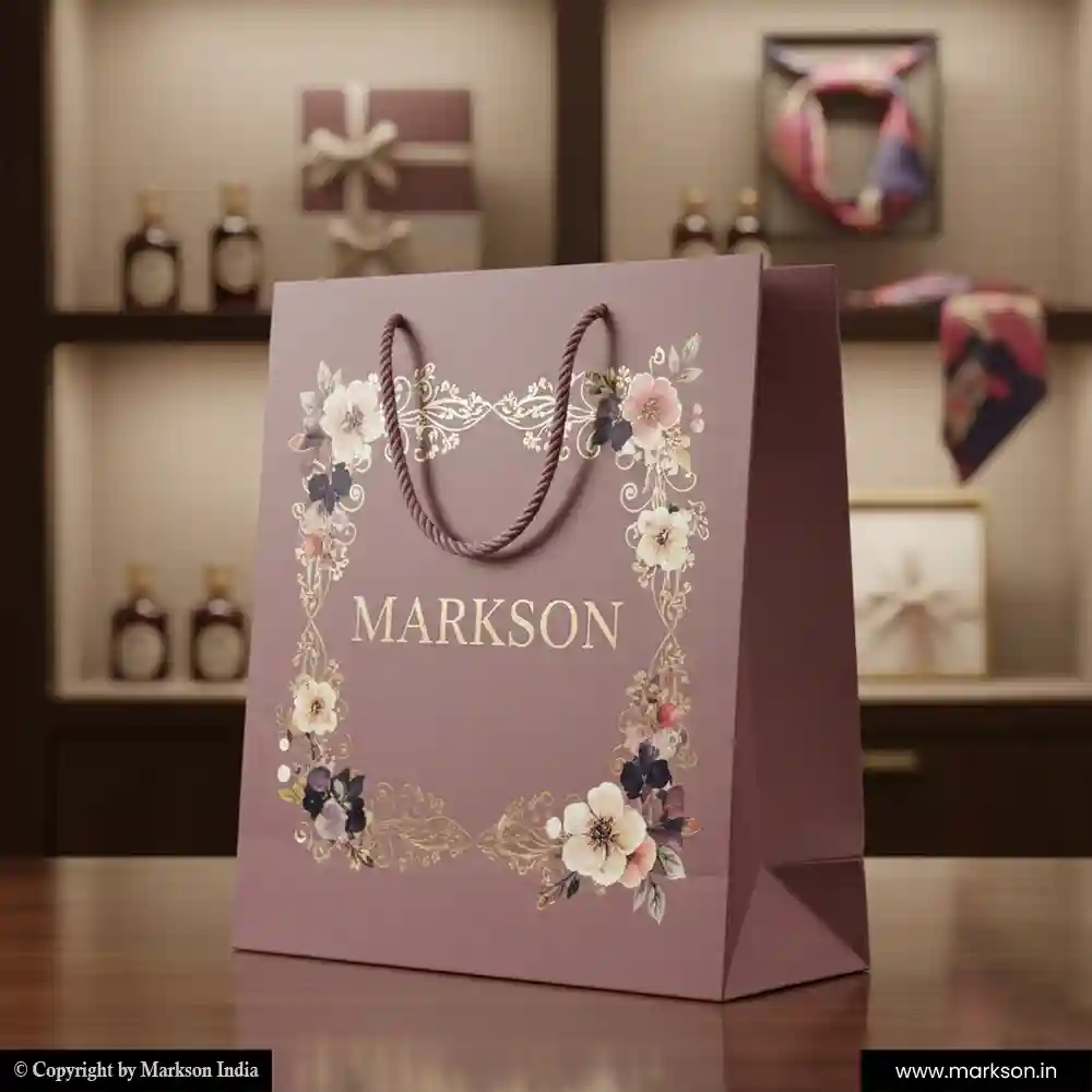 New Custom Paper Bags with Rope Handle Latest Price Markson India