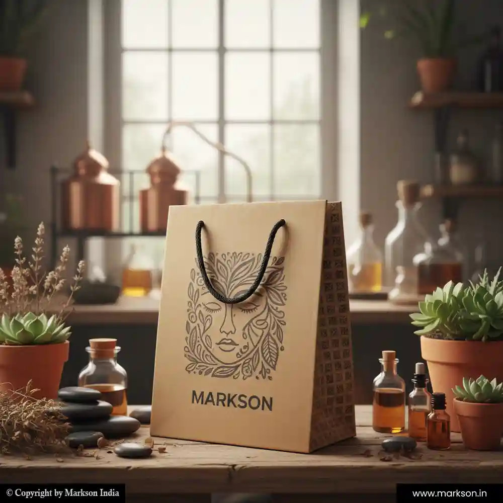 New Eco Friendly Paper Bags with Cotton Rope Handle Printing Online Markson India