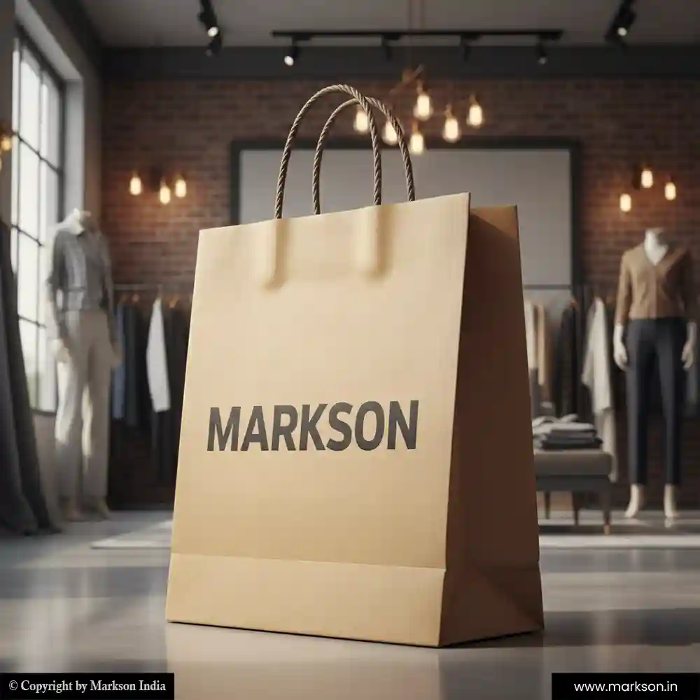New Eco Friendly Paper Bags with Twisted PP Handle Printing Online Markson India