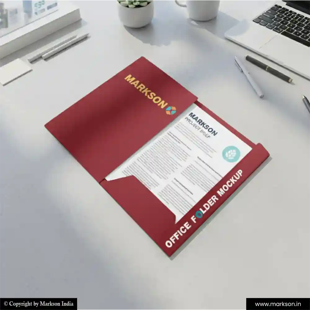 New Laminated File Folders with Two Flap Templeat Free Designs Markson India