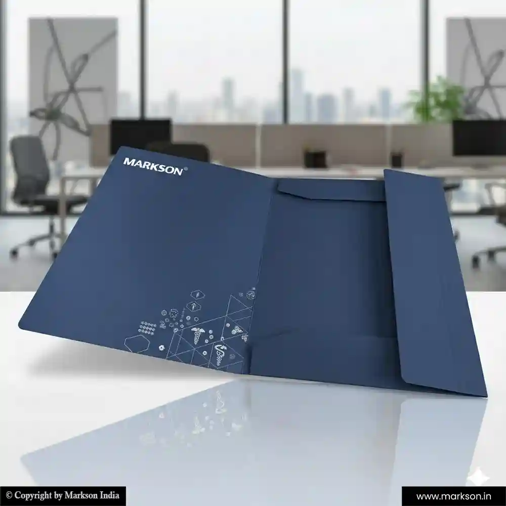 New Office File Folders with Three Flap Templeat Free Designs Markson India