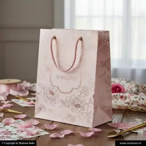 New Personalised Paper Bags with Rope Handle Printing Online Markson India