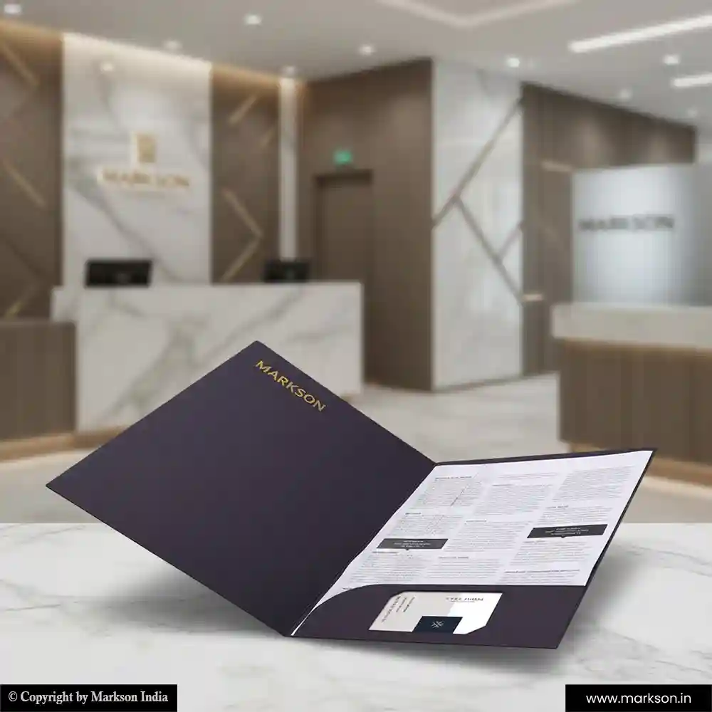 New Premium File Folders with Single Pocket Templeat Free Designs Markson India