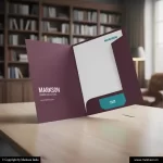 New Presentation File Folders With Two Flap Templeat Free Designs Markson India