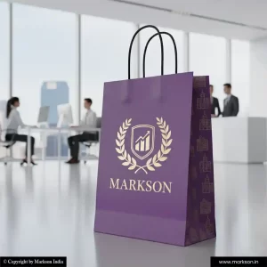 New Promational Paper Bags with Twisted PP Handle Printing Online Markson India