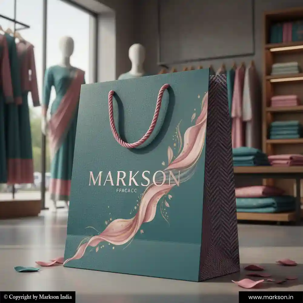 New Shopping Paper Bags with Rope Handle Printing Online Markson India