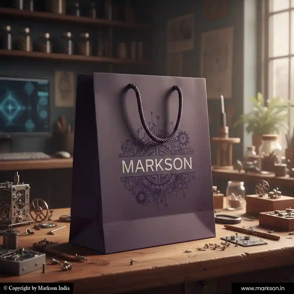 New Standard Paper Bags with Rope Handle Printing Online Markson India