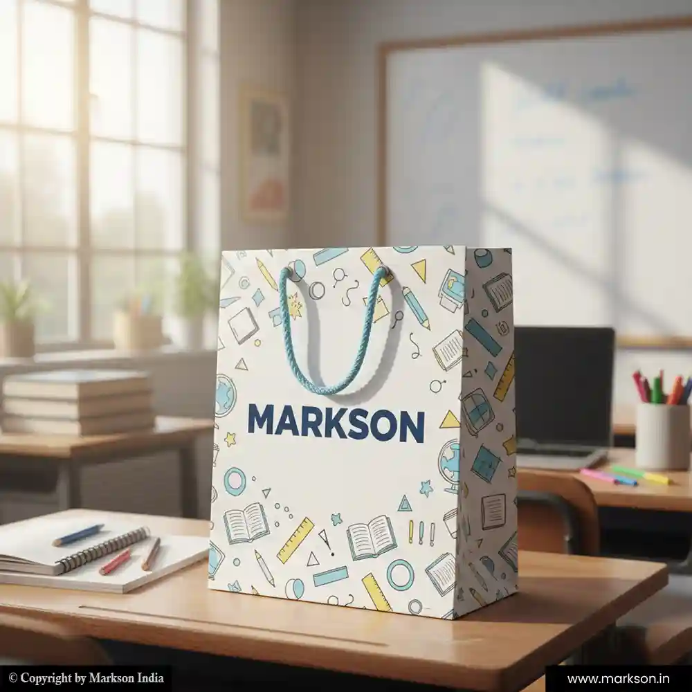 Top A5 Paper Bags with Rope Handle Printing Online Markson India