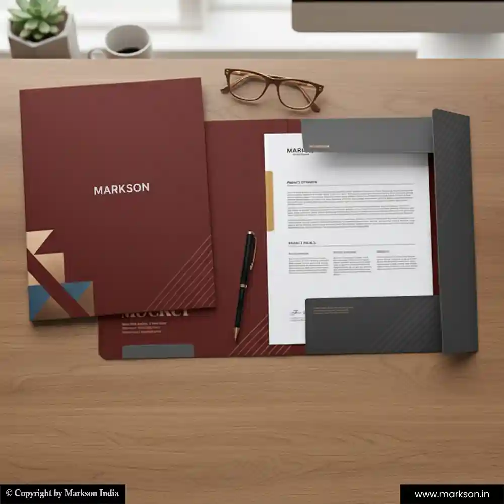 Top Certificate File Folders with Three Flap Online Printing Services Markson India