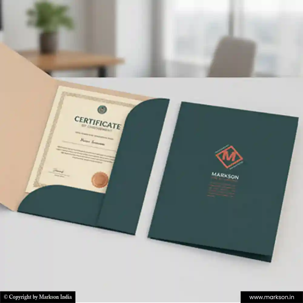 Top Certificate File Folders with Two Flap Online Printing Services Markson India
