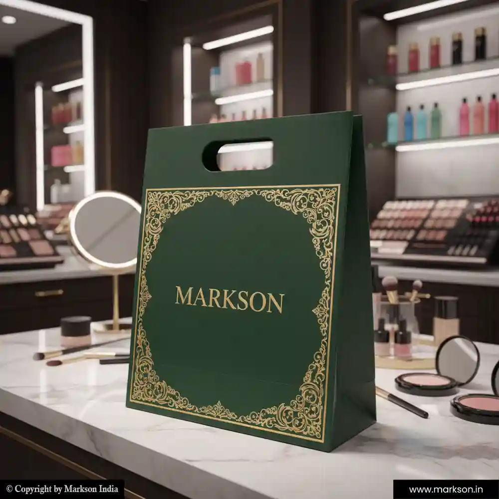 Top Cosmetic Paper Bags with Die Cut Handle Latest Price Markson India