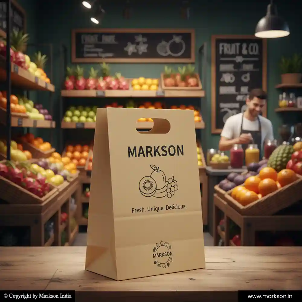 Top Kraft Paper Bags with Die Cut Handle Latest Price Markson India