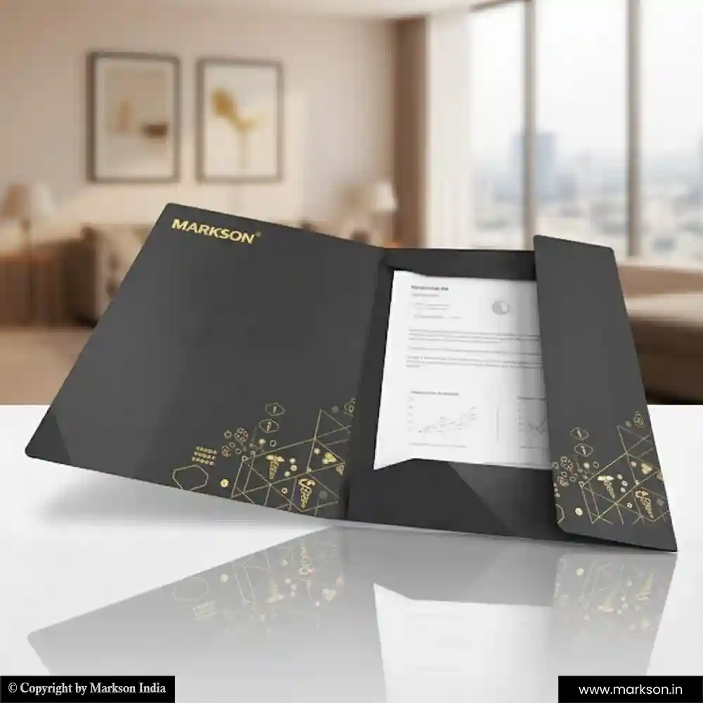 Top Laminated File Folders with Three Flap Online Printing Services Markson India