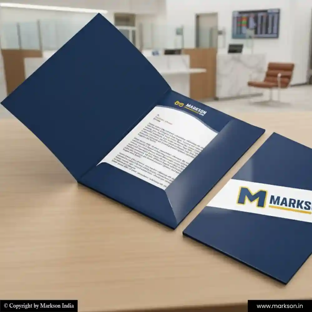 Top Laminated File Folders with Two Flap Online Printing Services Markson India