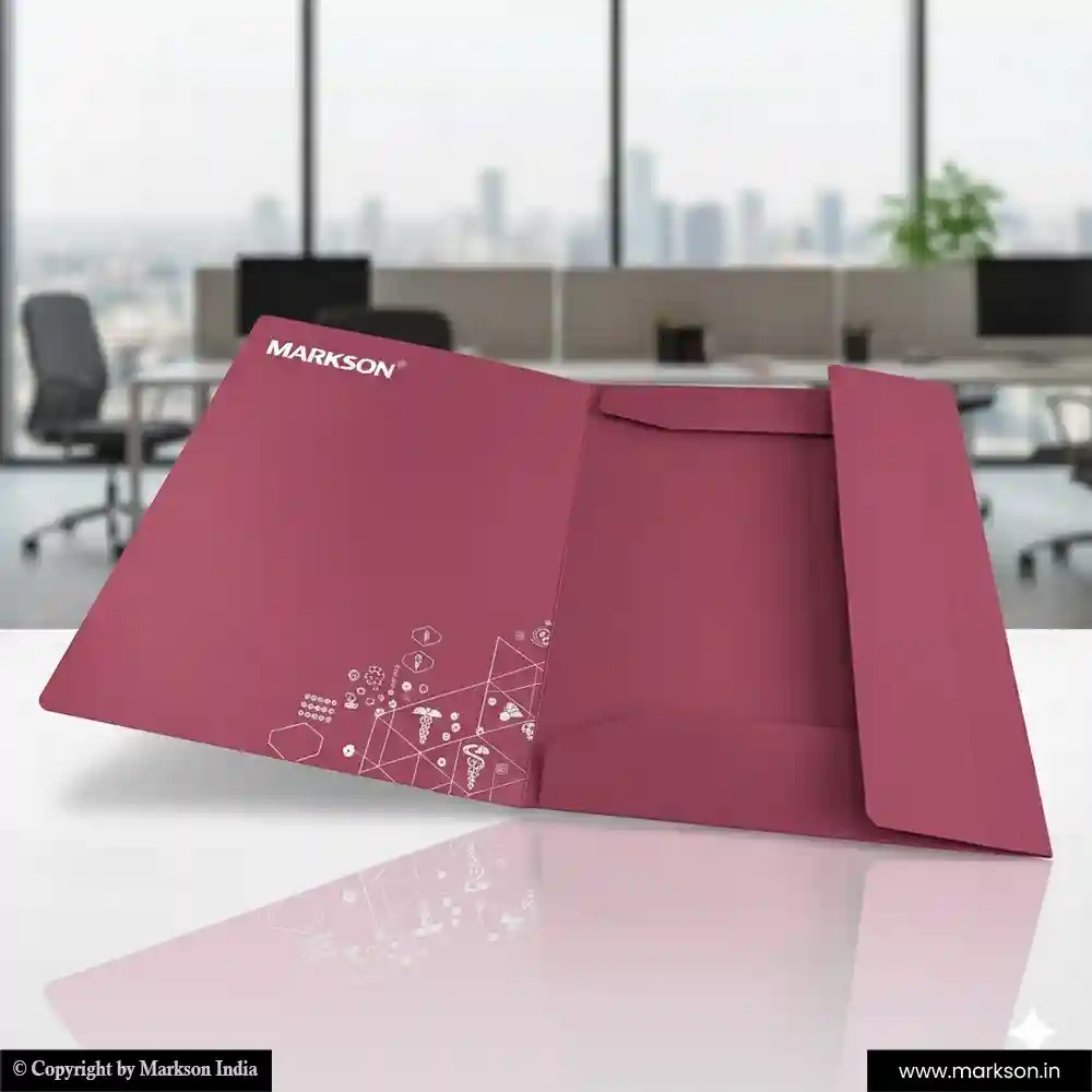 Top Office File Folders with Three Flap Online Printing Services Markson India