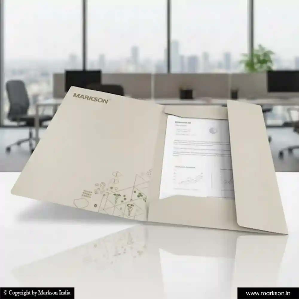 Top Paper File Folders with Three Flap Online Printing Services Markson India