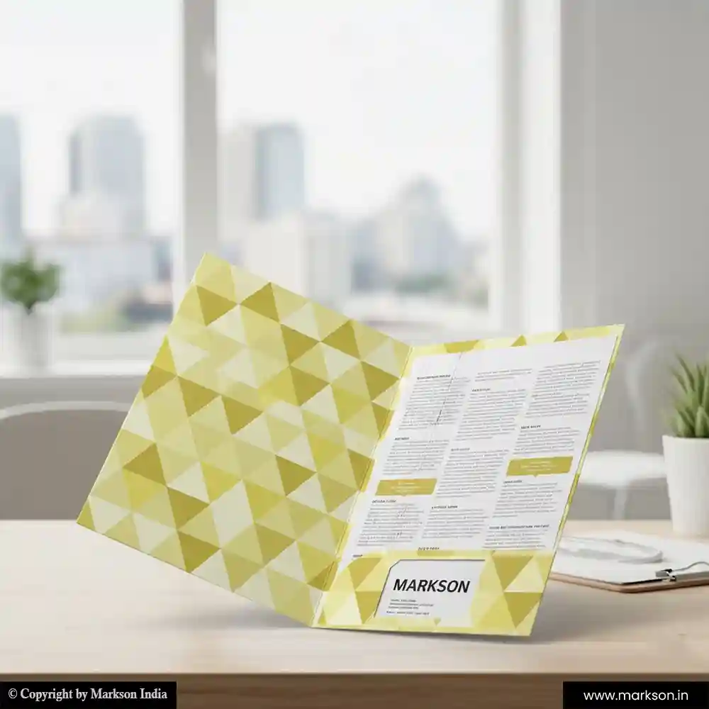 Top Personlized File Folders with Single Pocket Online Printing Services Markson India