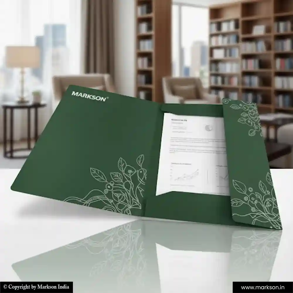 Top Presentation File Folders with Three Flap Online Printing Services Markson India