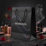 Cosmetic Paper Bags With Cotton Rope Handle 3 Unique Cosmetic Paper Bags With Cotton Rope Handle Mockup Design Markson India