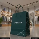 Custom Paper Bags With Twisted Pp Handle 1 Unique Custom Paper Bags With Twisted Pp Handle Mockup Design Markson India