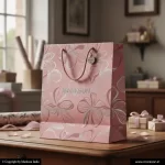 Unique Gift Paper Bags With Cotton Rope Handle Mockup Design Markson India