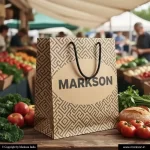 Grocery Paper Bags With Cotton Rope Handle 3 Unique Grocery Paper Bags With Cotton Rope Handle Mockup Design Markson India