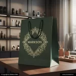 Personalised Cotton Rope Paper Bags 3 Unique Personalised Paper Bags With Cotton Rope Handle Mockup Design Markson India